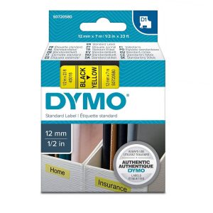 Taśma Dymo 45018 żółta/czarny nadruk