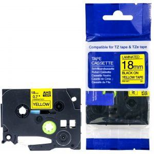 Taśma termokurczliwa AHSe-641 zamiennik Brother HSe-641 HS641 żółta/ czarny nadruk