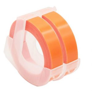 Taśma 3D zamiennik Dymo fluo pomarańczowa 12mm